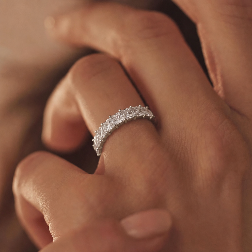 Bling heart cubic zirconia ring – byjoler