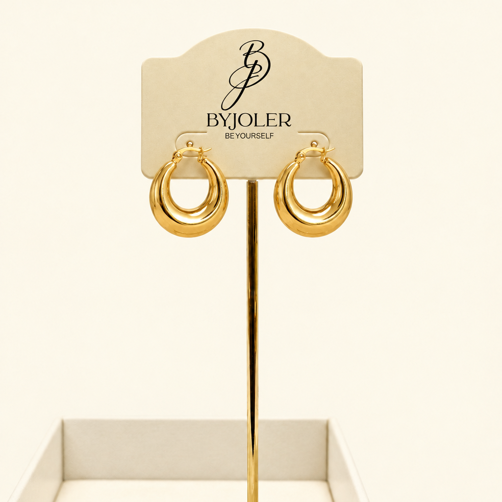 Bastet layered chunky hoop earrings – byjoler