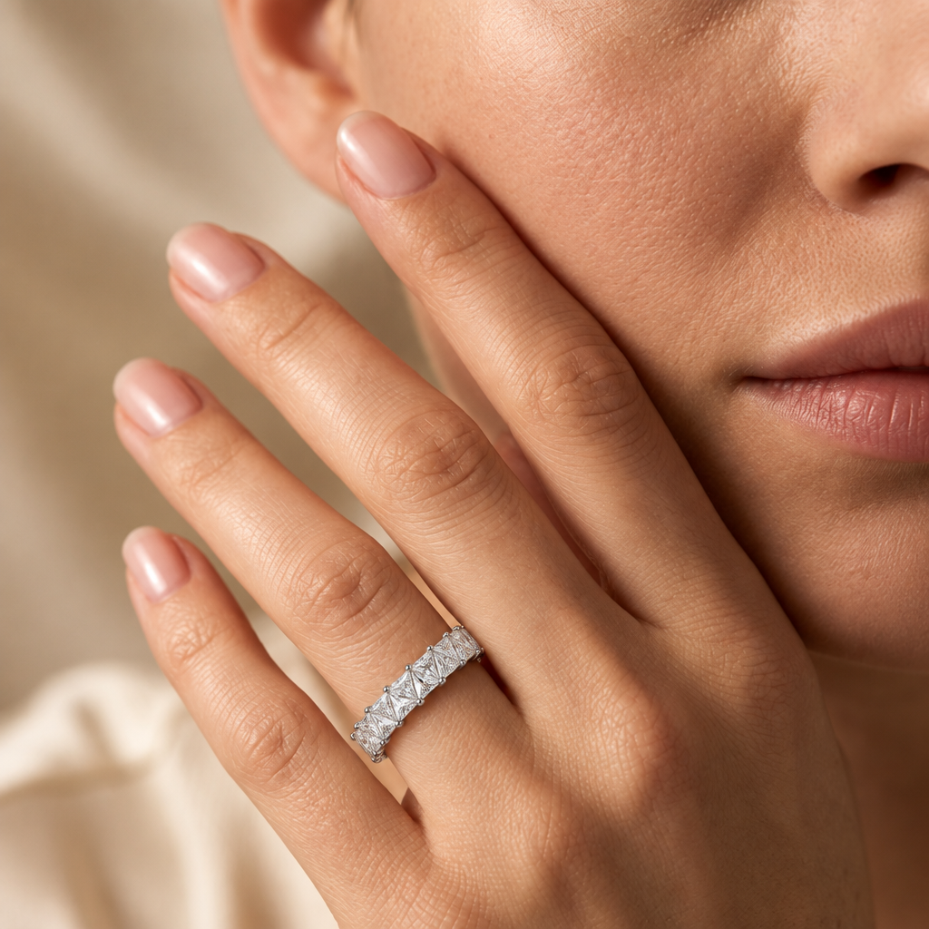 Bling heart cubic zirconia ring – byjoler