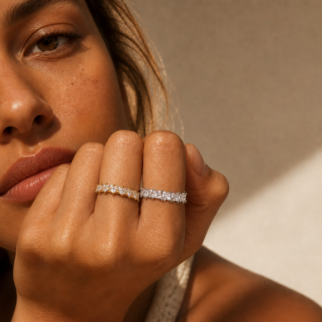 Bling heart cubic zirconia ring – byjoler