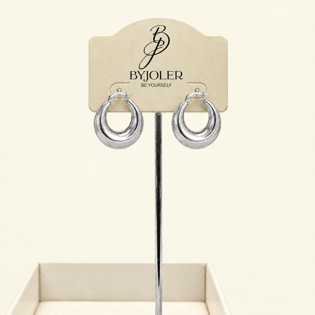 Bastet layered chunky hoop earrings – byjoler