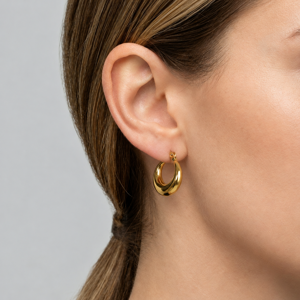 Bastet layered chunky hoop earrings – byjoler